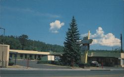 The L Motel, Flagstaff AZ, Color TV, Queen & King Beds Postcard