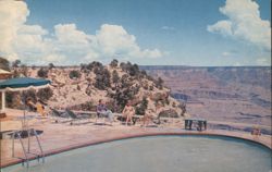 Grand Canyon Inn, Heated Pool on the Rim Postcard