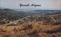 Yarnell, Arizona Valley View, Peeples Valley Postcard