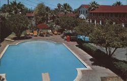 El Rancho Motor Hotel Pool, Phoenix, Arizona Postcard