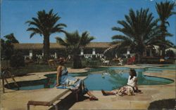 Desert Star Motor Hotel Pool, Phoenix AZ Postcard