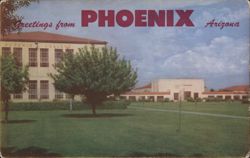 Phoenix College Campus View, Phoenix AZ Postcard