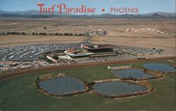 Turf Paradise Phoenix AZ - Winter Horse Racing Track Postcard