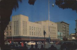 Washington Street, Phoenix, AZ - Fisher-Cent Store, J.C. Penney Postcard