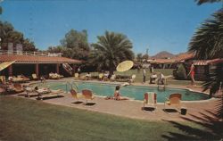 The Biltwel Apartments Pool Area, Phoenix, Arizona Postcard