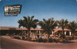 Arizona Palms Motel Swimming Pool & Rooms, Phoenix AZ Postcard