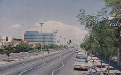 Mesa Main Street, Highway 60-70-80-89, Arizona Postcard