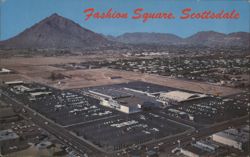 Fashion Square Shopping Center Aerial View, Scottsdale AZ Postcard