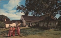 Hale Hoikeike Museum, Wailuku, Maui, Hawaiian Ladies Postcard