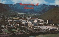 University of Hawaii Campus Manoa Valley Honolulu Postcard