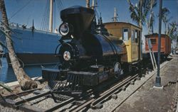 KAUILA First Locomotive Oahu, Falls of Clyde Pier 5 Postcard