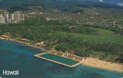 Kapiolani Park War Memorial Natatorium, Hawaii Postcard