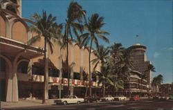 Kalakaua Avenue Waikiki, Honolulu, Woolworths Store Postcard