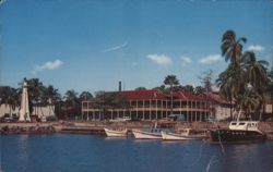 Pioneer Hotel, Lahaina, Maui with Boats and Lighthouse Postcard