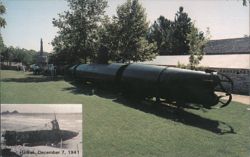 Japanese Two-Man Submarine, Pearl Harbor, Admiral Nimitz Museum Postcard
