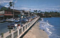 Front Street and Sea Wall Postcard