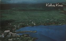 Aerial View of Kailua, Kona Postcard
