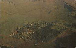 Lanai City, Island of Lanai, Pineapple Capital Aerial View Postcard