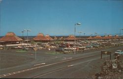 Ke-Ahole Airport Kona, Hawaii - Jet Age Terminal Bird's-Eye View Postcard