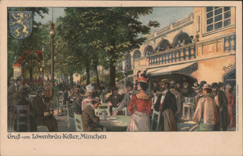 Löwenbräu-Keller Beer Garden, Munich Germany