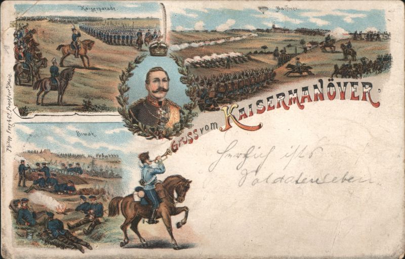 Kaisermanöver, Kaiser Wilhelm II, Military Parade, Bivouac Germany