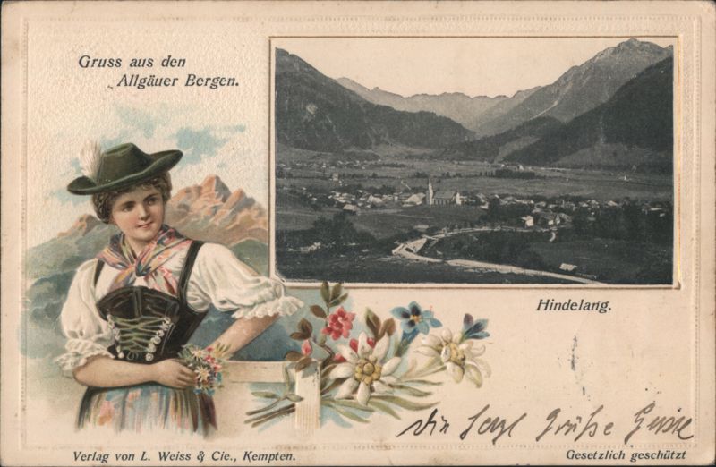 Gruss aus den Allgäuer Bergen, Hindelang Germany