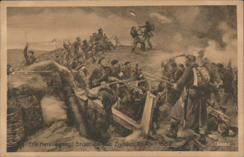 Erik Henningsen, Stormen paa Dybbøl 18. April 1864