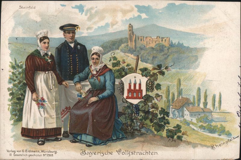 Bavarian Folk Costumes, Steinfeld, Rheinpfalz Germany