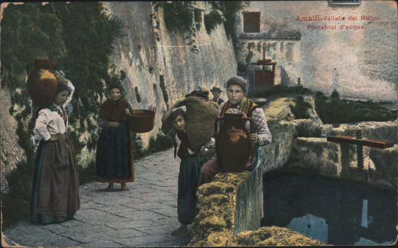 Amalfi Valley of the Mills, Water Carriers Italy