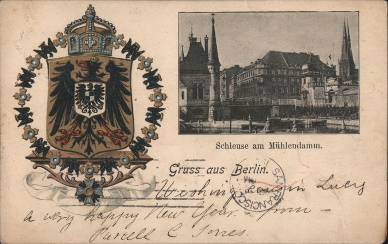 Schleuse am Mühlendamm, Berlin Coat of Arms Germany