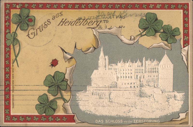 Heidelberg Castle before Destruction, Shamrocks
