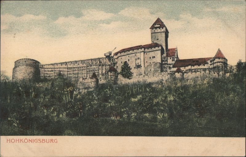 Hohkönigsburg Castle with Scaffolding France