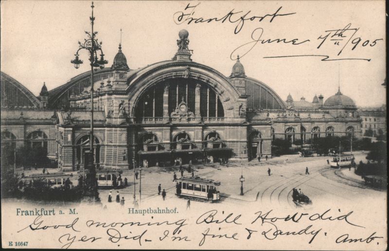 Frankfurt am Main Hauptbahnhof, Trams & People Germany