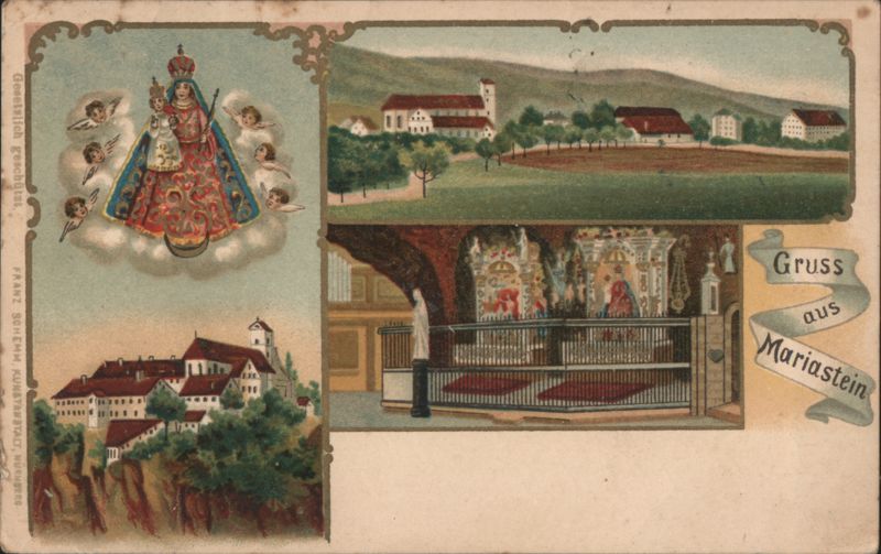 Mariastein Madonna, Monastery, Church, Gruss aus Austria