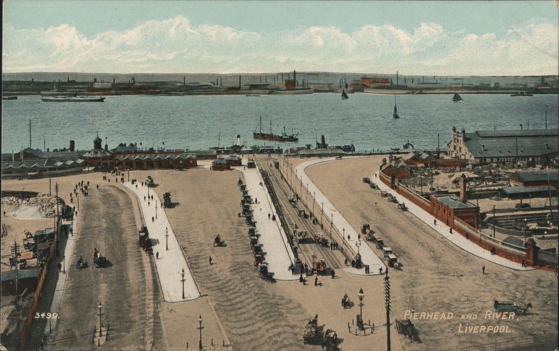 Pierhead and River Liverpool United Kingdom Merseyside