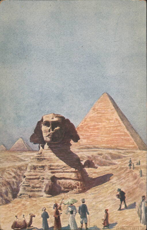Sphinx and Pyramids, Giza Cairo Egypt G. Ragueneau