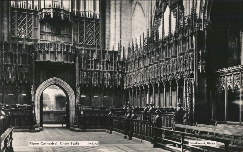 Ripon Cathedral Choir Stalls United Kingdom Yorkshire