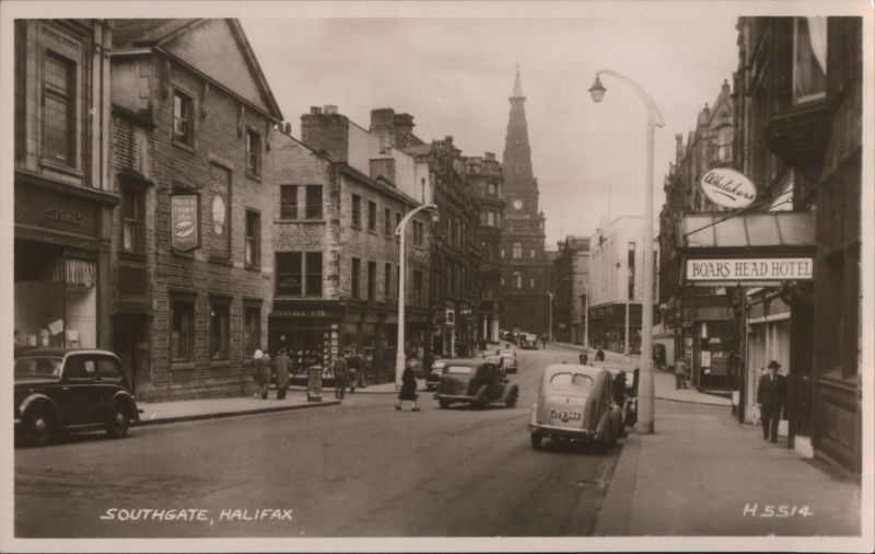 Southgate, Halifax Street Scene, Boars Head Hotel United Kingdom