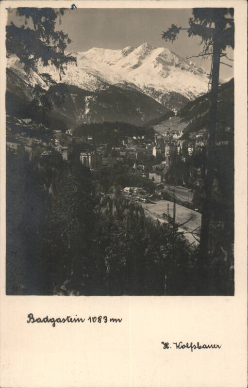 Badgastein Mountain Town View 1083 m