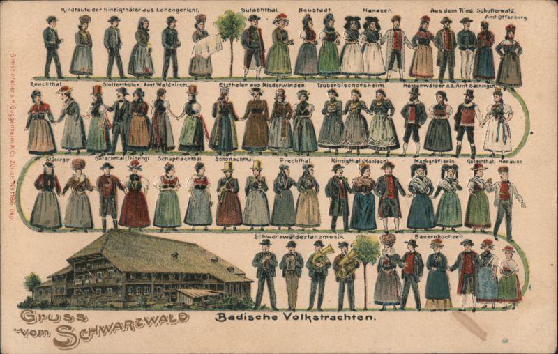 Baden Folk Costumes, Black Forest, Germany