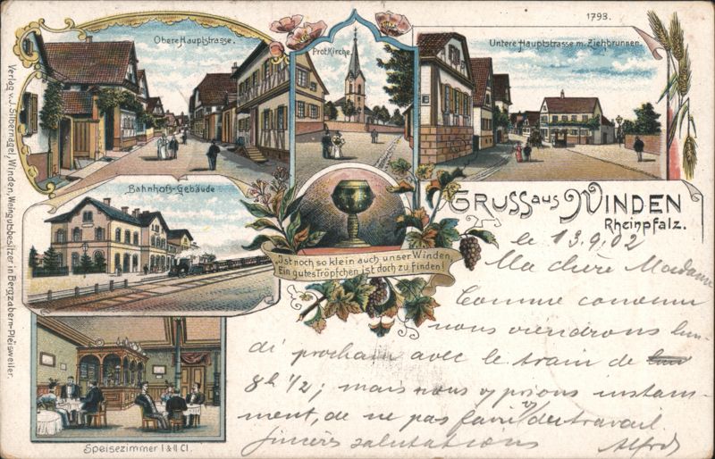 Gruss aus Winden, Rheinpfalz - Street Views & Church Germany