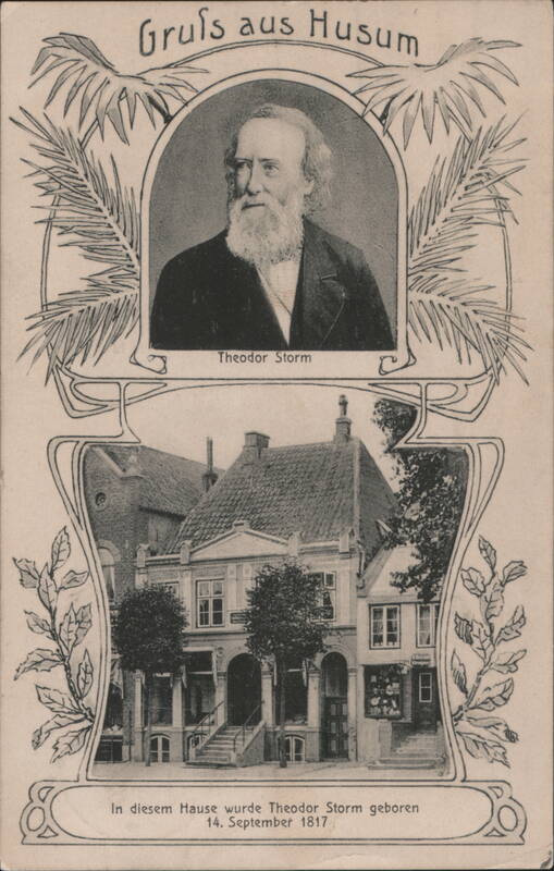 Theodor Storm Portrait & Birth House, Husum Germany