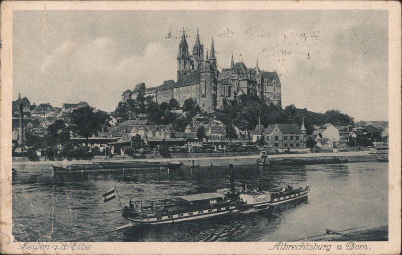 Meissen Albrechtsburg Castle Cathedral Elbe River Steamer Germany