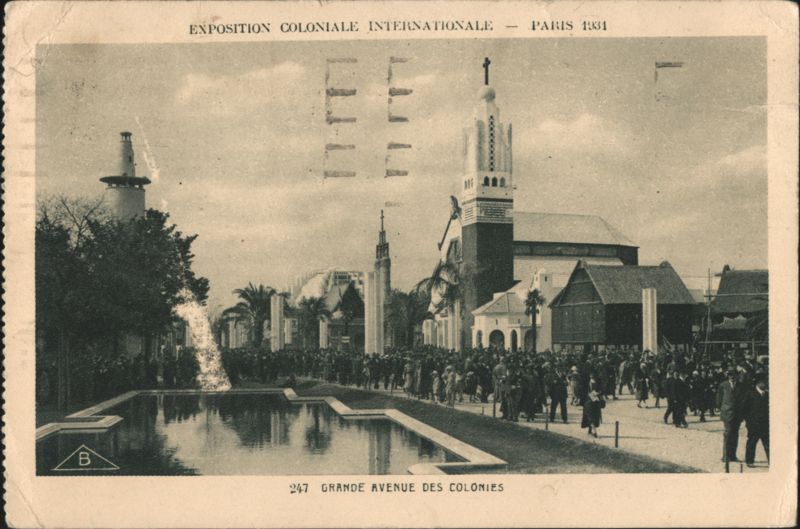 International Colonial Exposition, Grande Avenue des Colonies Paris France