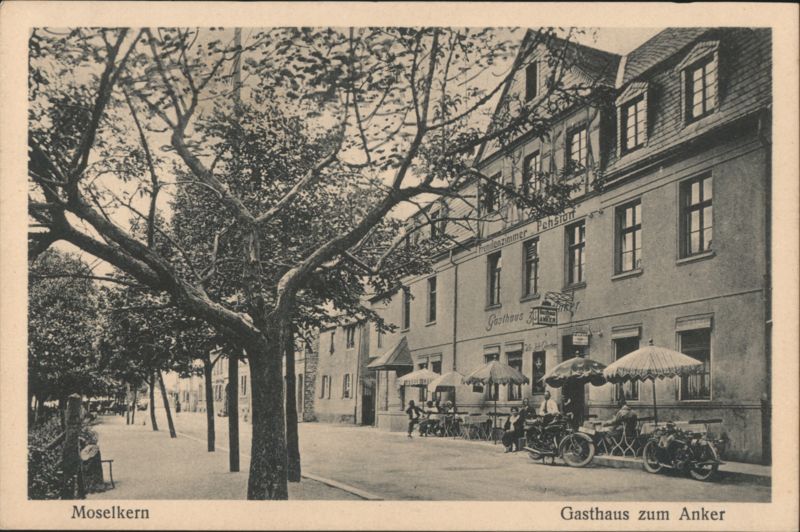 Moselkern, Gasthaus zum Anker, Mosel River View Germany