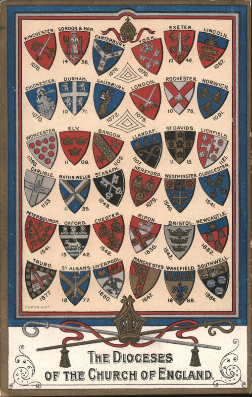 Dioceses of the Church of England Coats of Arms Churches