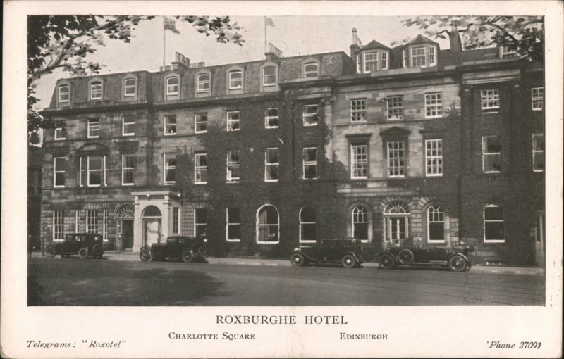 Roxburghe Hotel, Charlotte Square Edinburgh Scotland