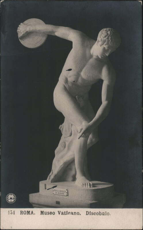 Discobolo di Mirone, Vatican Museum, Rome Italy