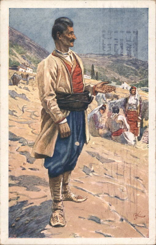 Traditional Attire Dubrovnik Man, A. Kašpar Art Croatia