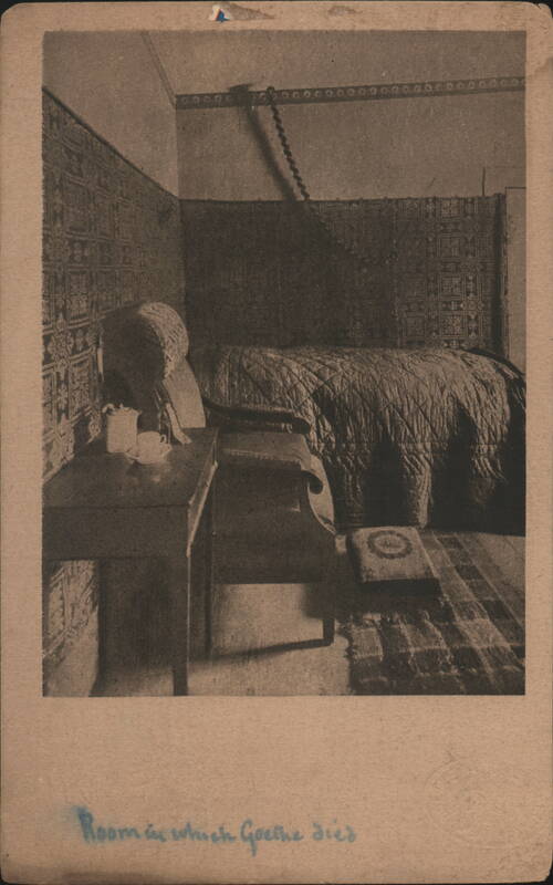 Goethe's Death Room, Goethe-Nationalmuseum, Weimar Germany